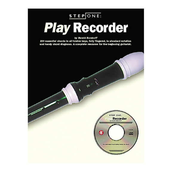 Music Sales Step One: Play Recorder (Book/CD)