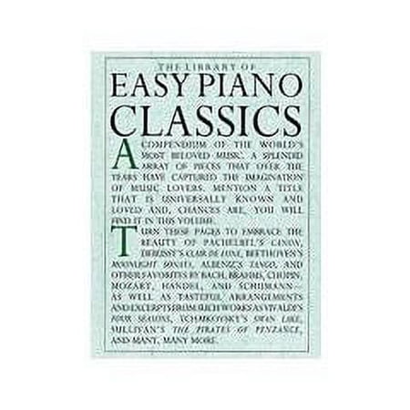 Music Sales The Library Of Easy Piano Classics