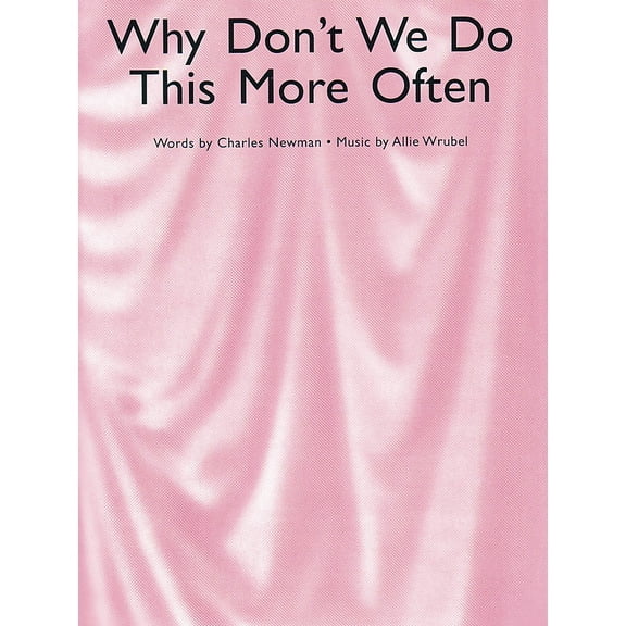 Music Sales Why Don't We Do This More Often Music Sales America Series