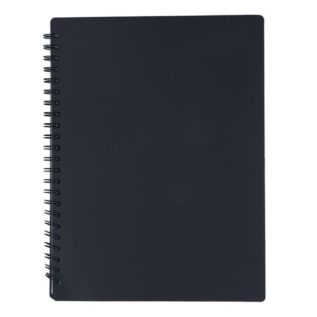 Music Score Folder Sheet Presentation Book Large Capacity PVC for File Home School Office Black