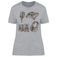 thumbnail image 1 of Music Set Design T-Shirt Women -Image by Shutterstock, Female Small, 1 of 2