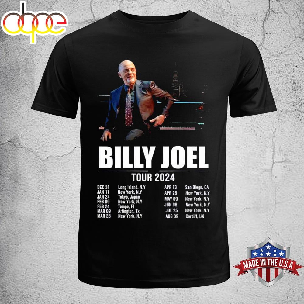 Music Shirt Billy Joel In Concert Music Tour 2024 Unisex TShirt