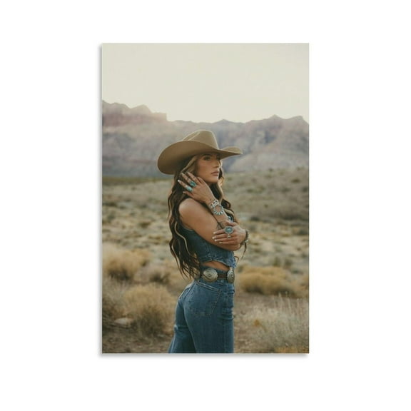 Music Singer Lainey Wilson Poster Canvas Wall Art Print For Room Aesthetic And Decor Poster For Bedroom Living Room Bathroom Kitchen Office Decor