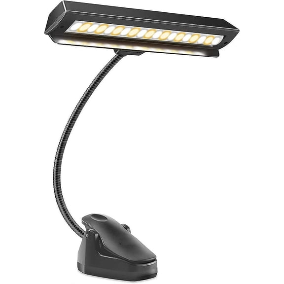 Music Stand Light-19 LED Professional Musician, Clip On Light for Music Stand, USB Rechargeable