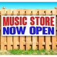 thumbnail image 1 of Music Store Now Open 13 oz Vinyl Banner With Metal Grommets, 1 of 4
