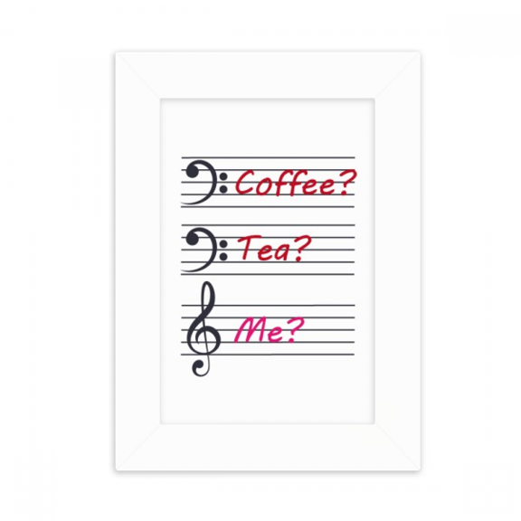 Music Symbol Coffee Tea Staff Spectrum Desktop Photo Frame Picture Display Decoration Art Painting