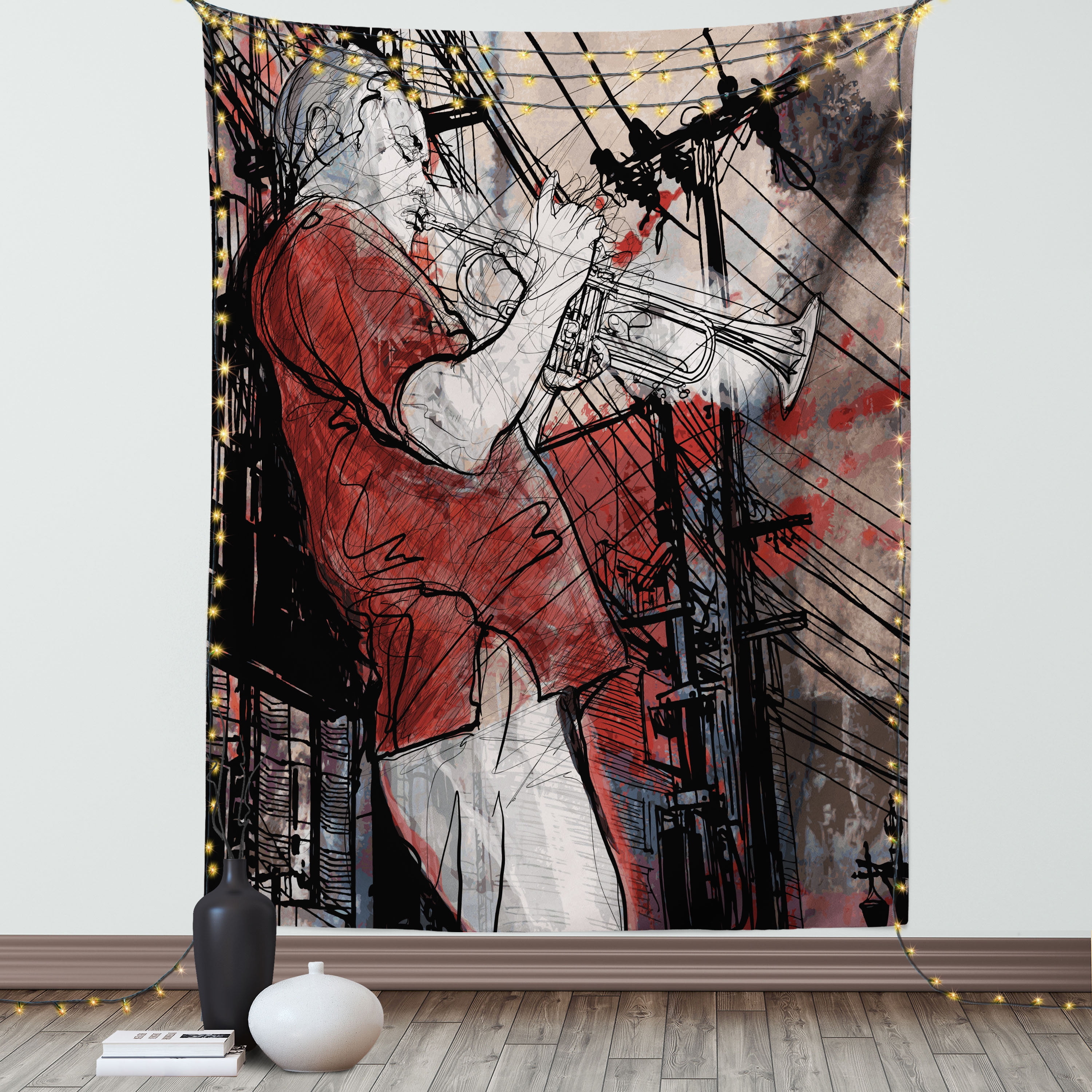 Grunge wall tapestry shop