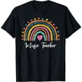 thumbnail image 1 of Music Teacher Boho Rainbow First Day Back To School T-Shirt, 1 of 4