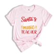 thumbnail image 1 of Music Teacher Christmas Shirt, Santa's Favorite Music Teacher, Funny Christmas Tee, Holiday Shirt, Christmas Teacher Tee, 1 of 1