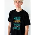 thumbnail image 1 of Music Teacher Cooler Tee for men t-shirt black summer short Breathable fabric, crew neck, short sleeves Casual Unisex Shirt Graphic Tee tshirts, 1 of 7