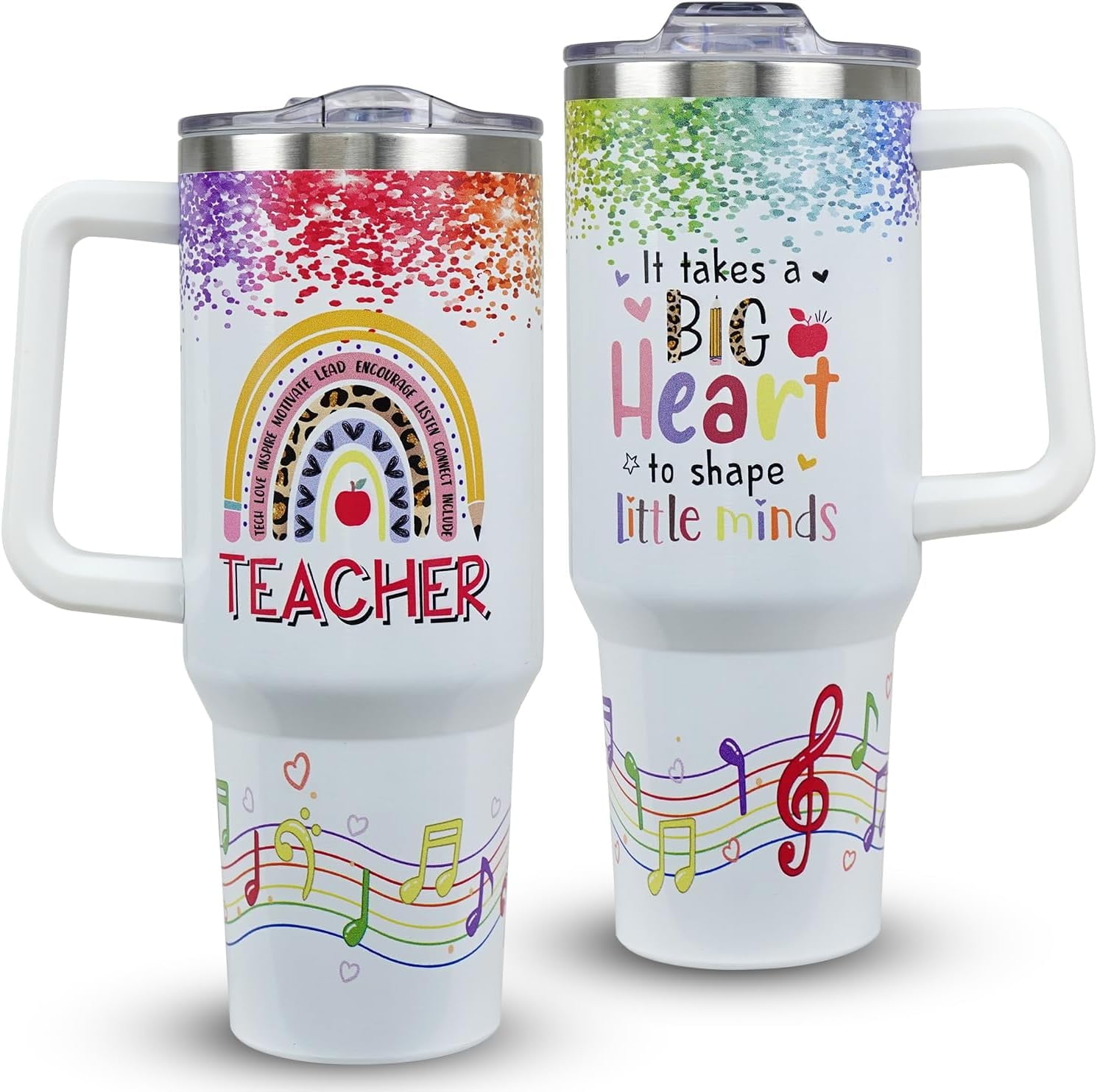 Music Teacher Gifts 40oz Teacher Tumbler With Handle Teacher Gifts For ...