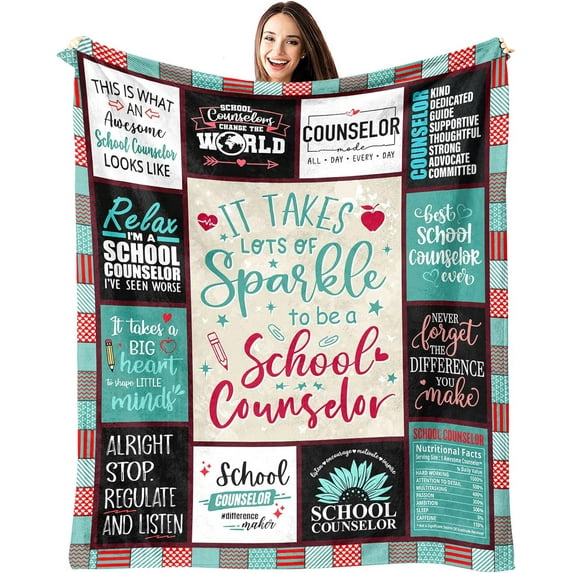 Music Teacher Gifts Blanket 60"x 50", Music Teacher Appreciation Gifts for Women, Best Gifts for Music Teachers, End of School Year Gifts for Piano Teachers, Thank You Music Teacher Gifts Female