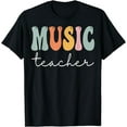 thumbnail image 1 of Music Teacher Groovy Women Appreciation Day Back To School T-Shirt, 1 of 4