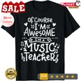 thumbnail image 1 of Music Teacher Musical Awesome Musician Gift Unisex T-Shirt, 1 of 2