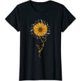 thumbnail image 1 of Music Teacher Musical Notes Musician Music Lover Sunflower T-Shirt, 1 of 3