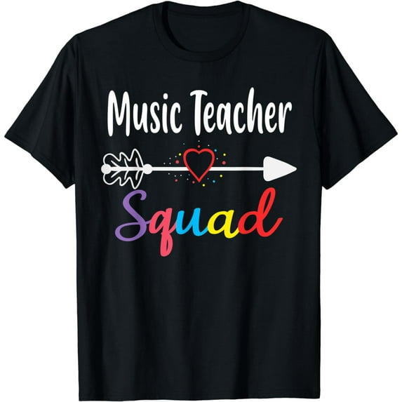 Music Teacher Squad Funny Back To School Teacher supplies T-Shirt