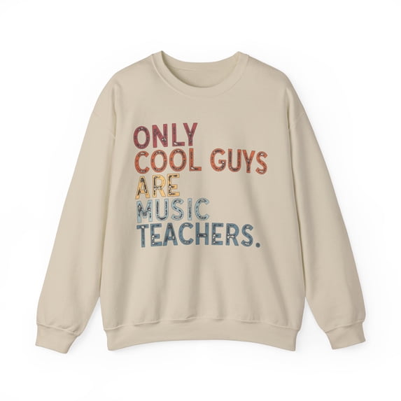 Music Teacher Sweatshirt Gifts Crew Neck Shirt Long Sleeve Unisex