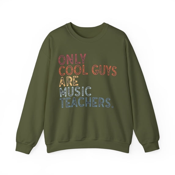 Music Teacher Sweatshirt Gifts Crew Neck Shirt Long Sleeve Unisex
