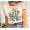 thumbnail image 1 of Music Teacher T-Shirt, Wildflowers Teaching Shirt, Cute School Tee, Middle School Teacher Gift Idea, 1 of 5