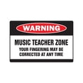 thumbnail image 1 of Music Teacher Zone Warning Sign | Indoor/Outdoor | Funny Home Décor for Garages, Living Rooms, Bedroom, Offices | SignMission Lessons Instructor Band High Middle Gift Piano Sign Wall, 1 of 4