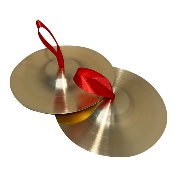 Music Teaching Tool Copper Percussion Set | Early Education Enlightenment Instruments Copper Hats And Combination | Stage Grade Brass Material Three Scale Precise Adjust