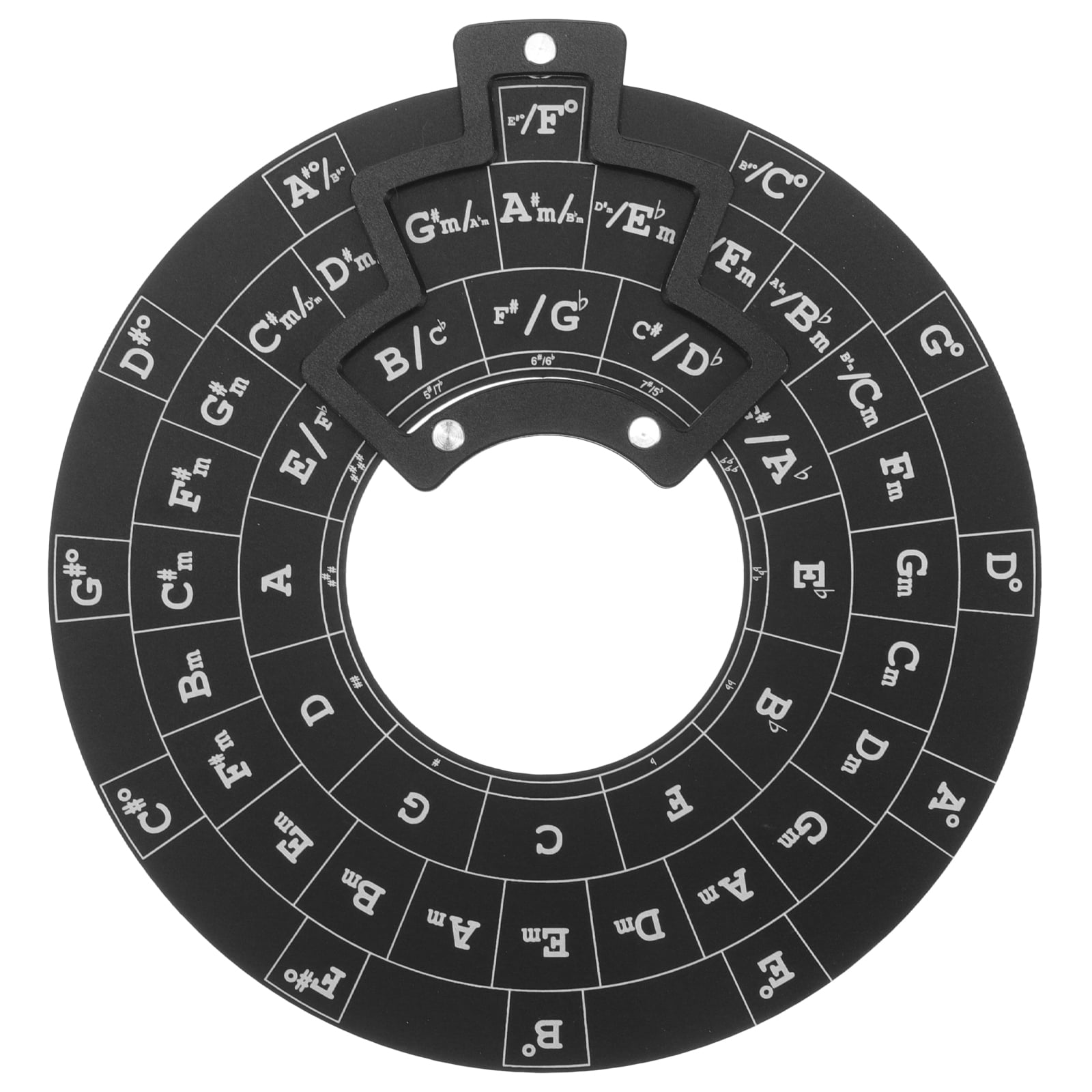 Guitar Music Theory Disc Circle Of Fifths, Wheel Metal Melody Tool Hord