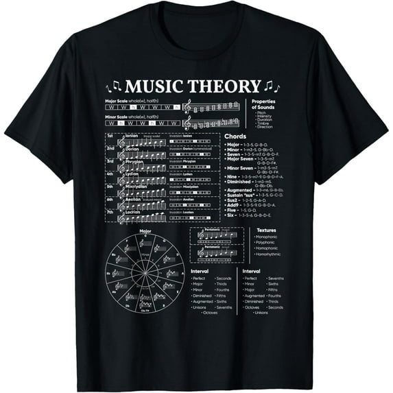 Music Theory Music Teacher Musician Learning School T-Shirt