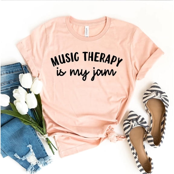 Music Therapy Is My Jam T-shirt, Music Lover Shirt, Music Therapist Tee, Beatboxer Top, Music Is My Therapy , Song Shirt, Women's Shirt Tshirt All Size S-5XL