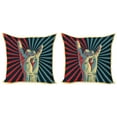 thumbnail image 1 of Ambesonne Colorful Throw Pillow Cover 2 Pack, Rock 'n' Roll Hand Sign, 18", Multicolor, 1 of 6