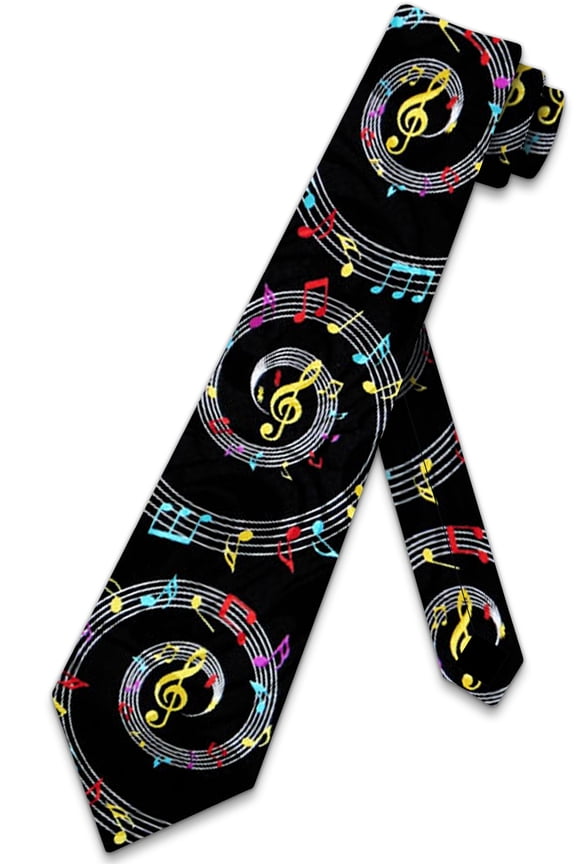 Music Ties G-Clef Necktie Musical Tie Music Note Neckties by Three Rooker