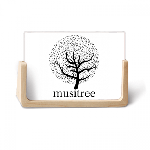 Music Trees Flourish Art Deco Fashion Photo Wooden Photo Frame Tabletop Display