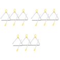 thumbnail image 1 of Music Triangle Instrument Set, Hand Percussion Triangle Children Musical Instrument with 9 Pack Triangle 4 Inch, 1 of 4