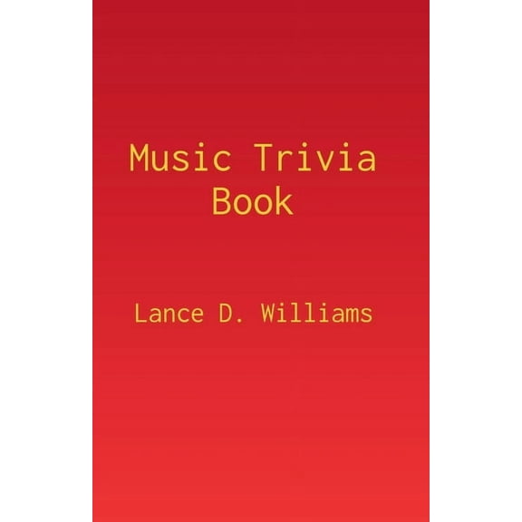 Music Trivia Book, (Paperback)