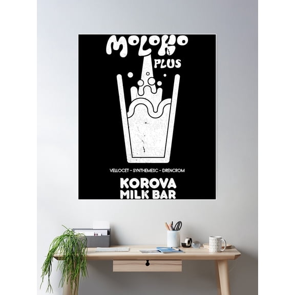 Music Vintage Retro Moloko Plus A Clockwork Orange More Then Awesome Poster Wall Art, Modern Wall Decor For Living Room Bedroom, 8x12 UNFRAMED