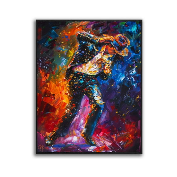 Music Wall Art Dancing Pop King Muisic Room Decor Poster Music Canvas Art For Livingroom Bedroom Office