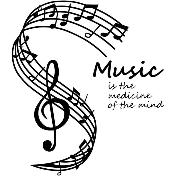 Music Wall Decals Musical Note Wall Stickers Vinyl Music Symbols Wall Art Notes Notation PVC Adhesive Home Mural Decor Gift for DIY Making