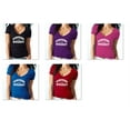 thumbnail image 1 of Music Women's Sunshine And Whiskey Printed V-neck Tshirt Short Sleeve Vneck T-Shirt Soft and Comfy Shirt, Lightweight Shirt Red Tee X-Large, 1 of 3