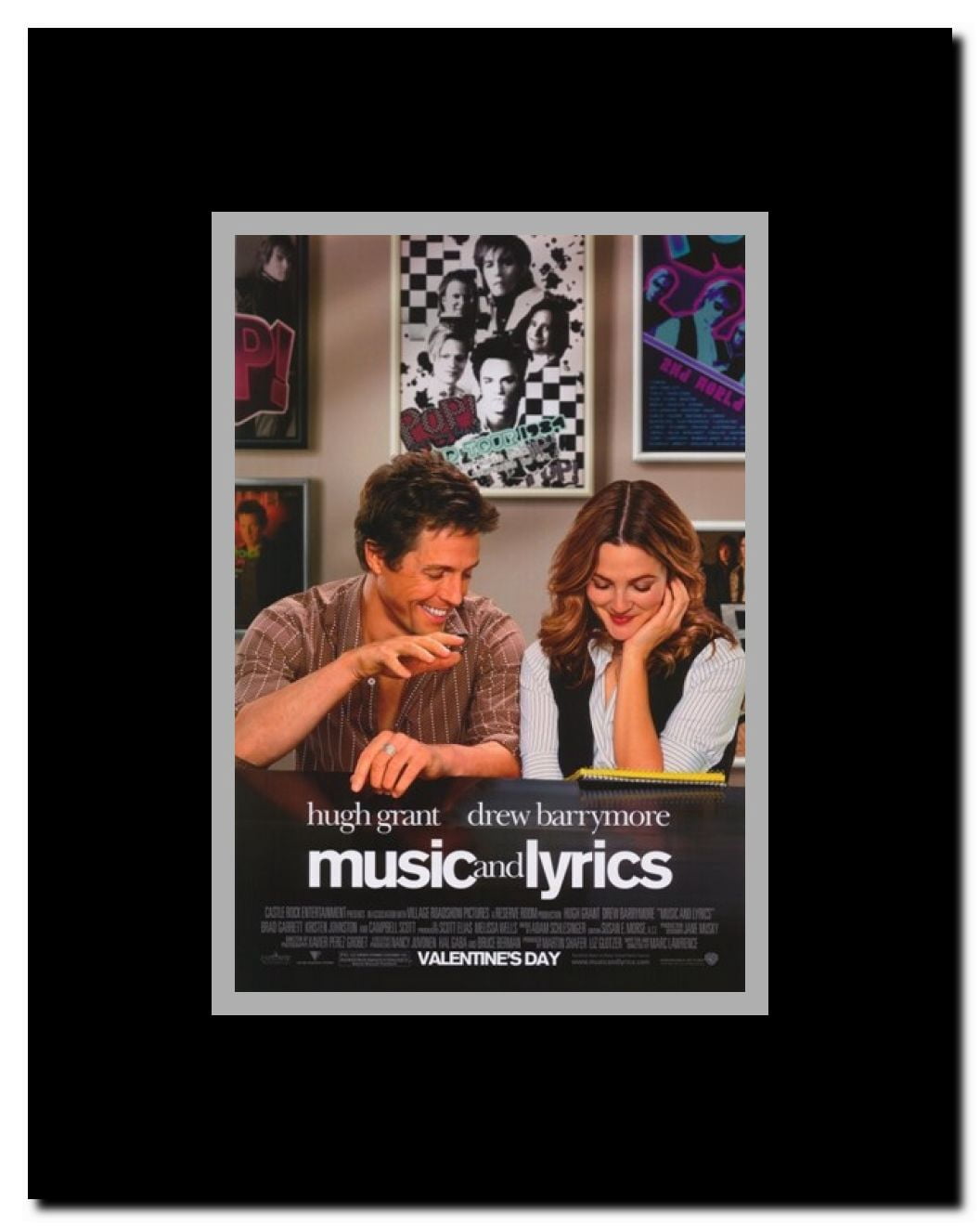 Music and Lyrics Framed Movie Poster