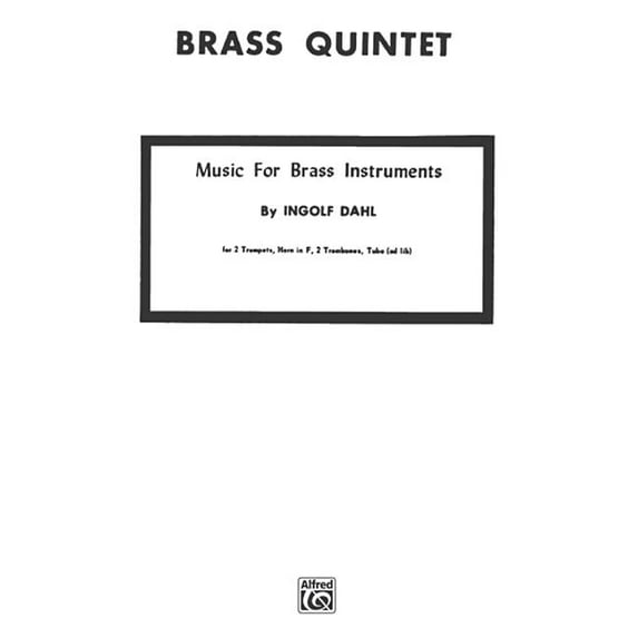 Music for Brass Instruments: 2 Trumpets, Horn, Trombone & Tuba (Paperback)