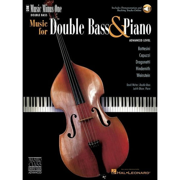 Music for Double Bass & Piano - Advanced Level: Music Minus One Double Bass (Paperback)