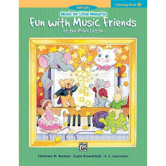 Music for Little Mozarts Coloring Book, Bk 2 : Fun with Music Friends at the Piano Lesson (Paperback)