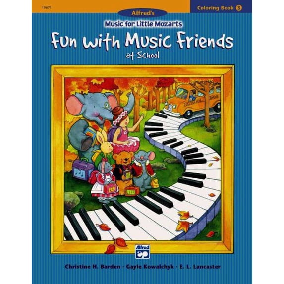 Music for Little Mozarts Coloring, Book 3: Fun With Music Friends at School