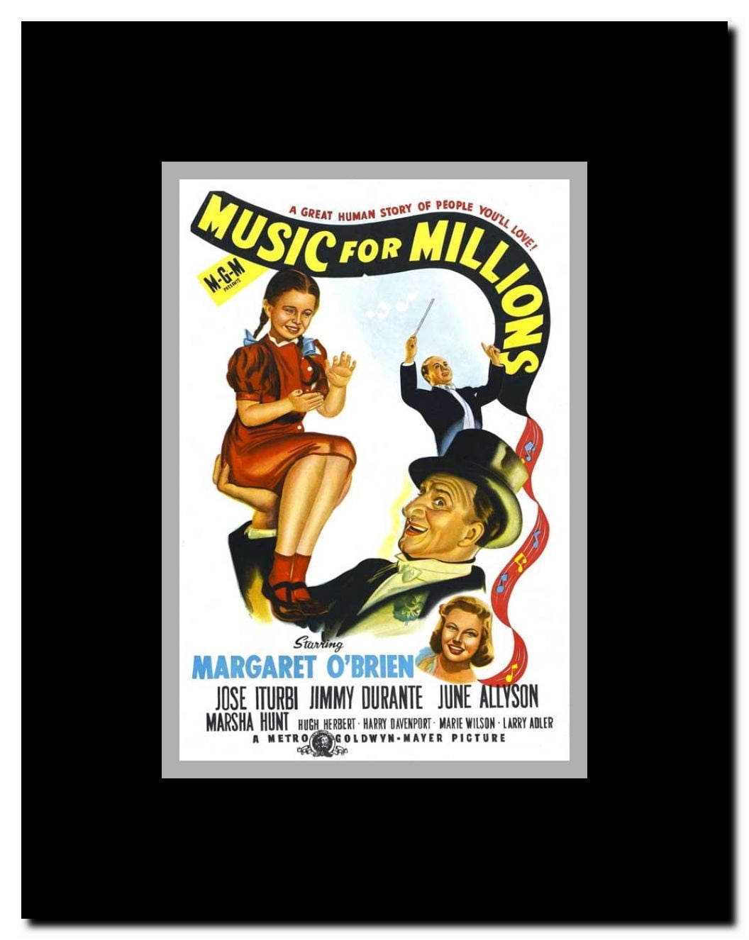Music for Millions Framed Movie Poster
