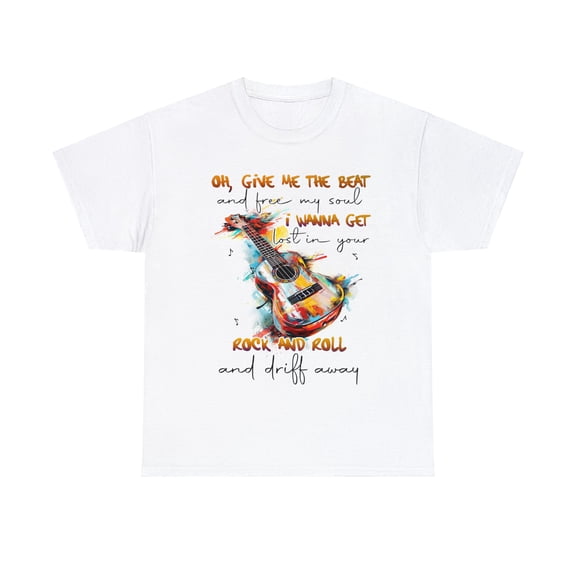 Music give me the beat and free my soul Guitar Shirt ID-0222-7OU1
