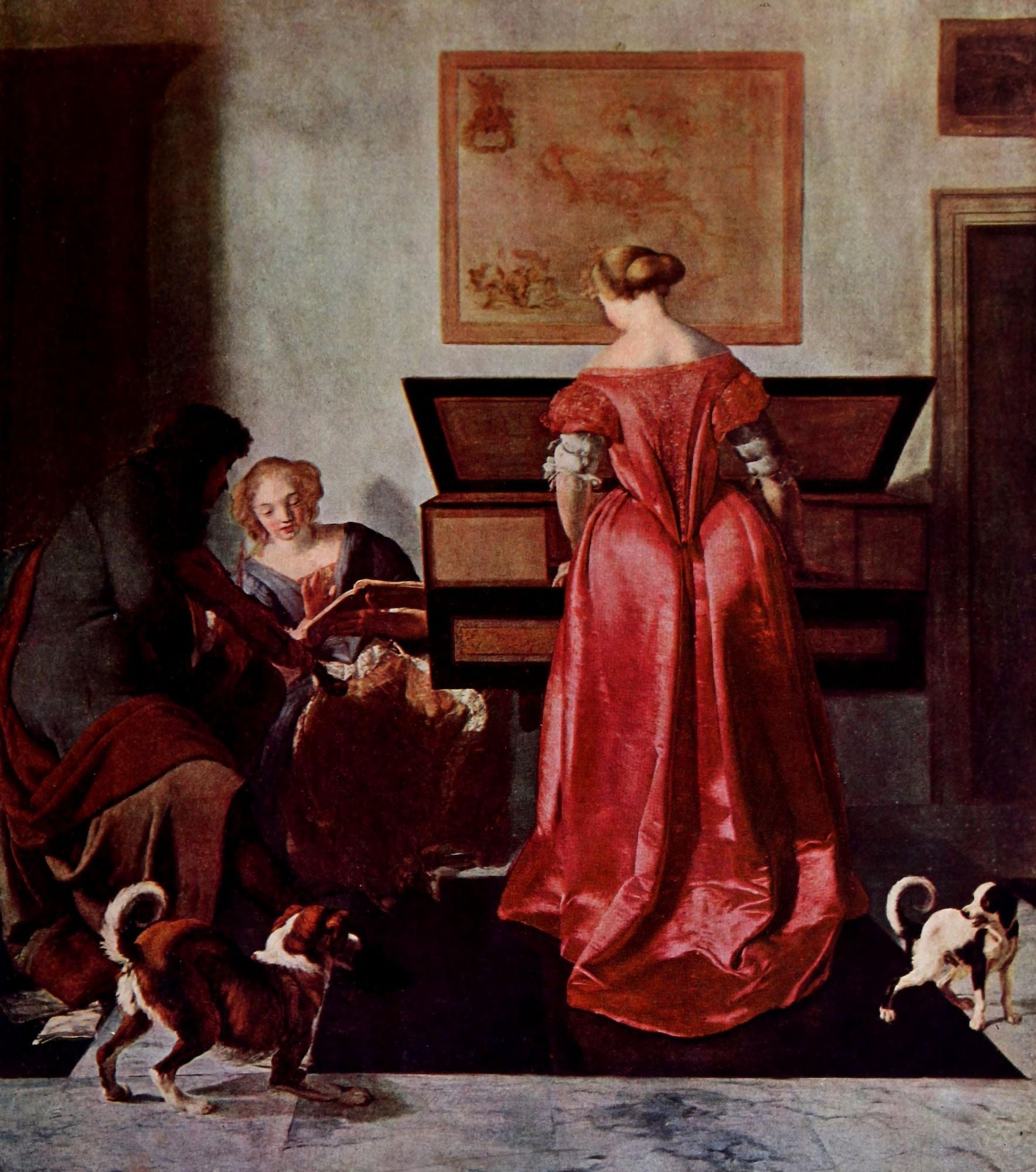 Music in Painting 1948 The Music Party Canvas Art - Jacob Ochtervelt (24 x 36)