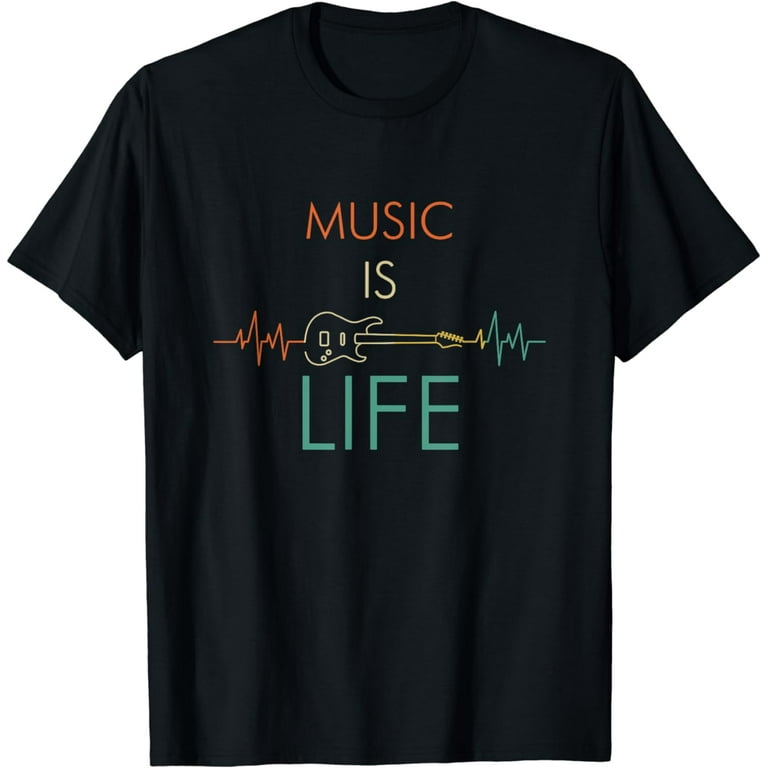 Electric Guitar Heartbeat T-Shirt Funny Music Lover Gift Electric Guitar Heartbeat T-Shirt Funny Music Lover Gift