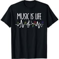 thumbnail image 1 of Music is My Life- Musical notation Sheet Music T-Shirt, 1 of 3