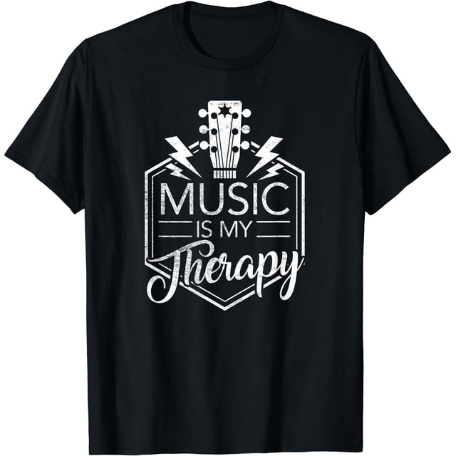 Music is my Therapy TShirt Guitar Rock Music Gift TShirt