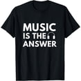 thumbnail image 1 of Music is the answer - Music is my life, music fan T-Shirt, 1 of 3