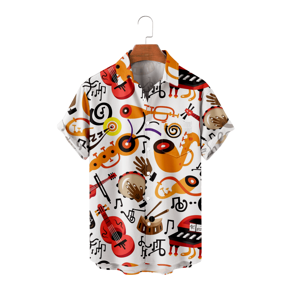 Funny Fishing Shirts Short Sleeves Button Down Short Sleeves Hip Hop Short Sleeve for Boys and Girls, Kids Unisex, Size: Child - 150cm, Black